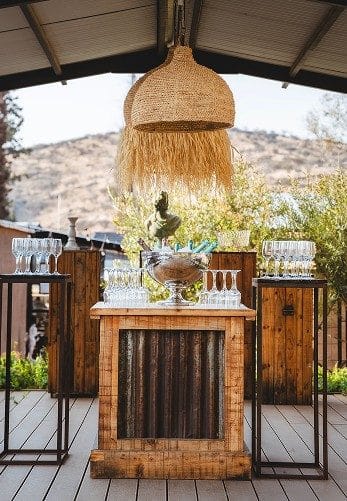 Bar station on the deck