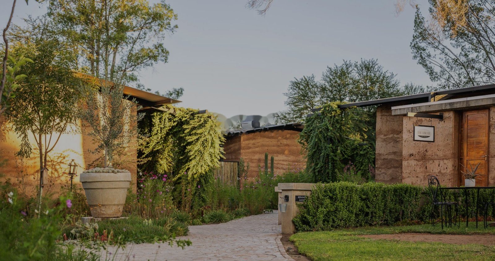 Garden pathway at Droombos Estate, Windhoek