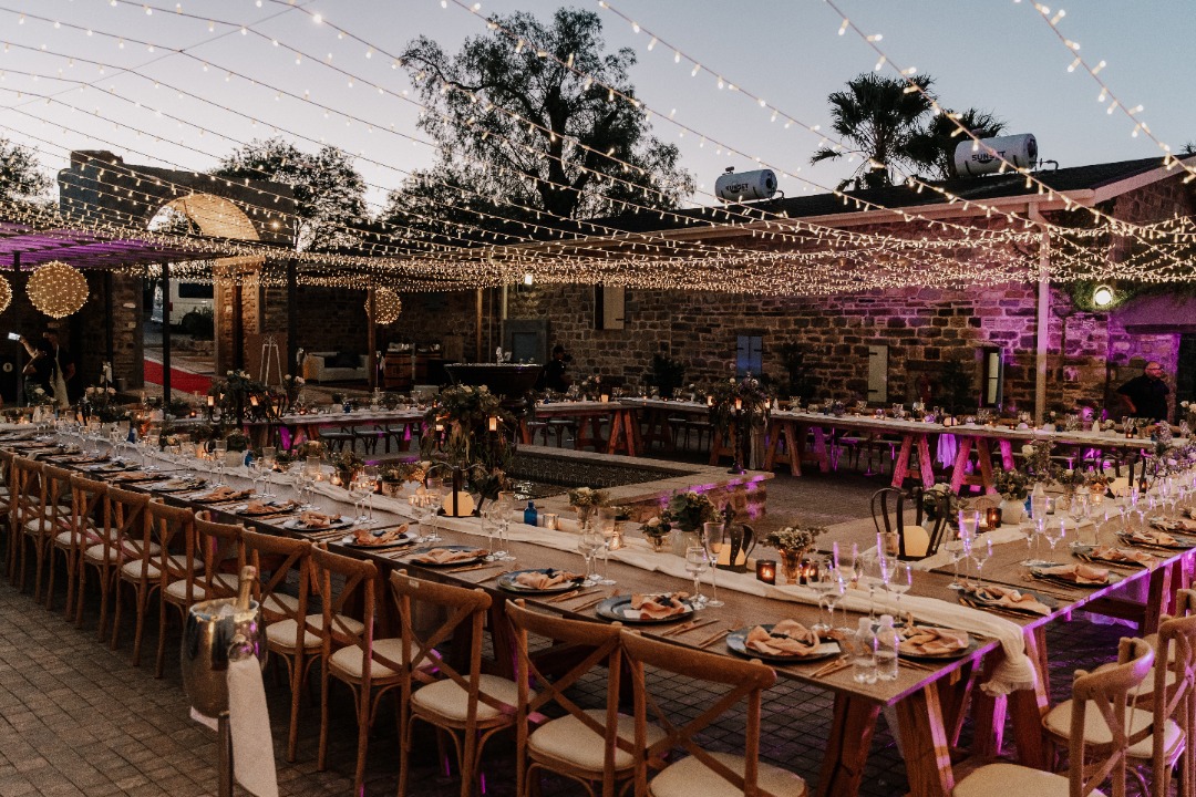 Old Town Square outdoor venue at Droombos Estate